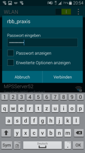 Smartphone WLAN Passwort