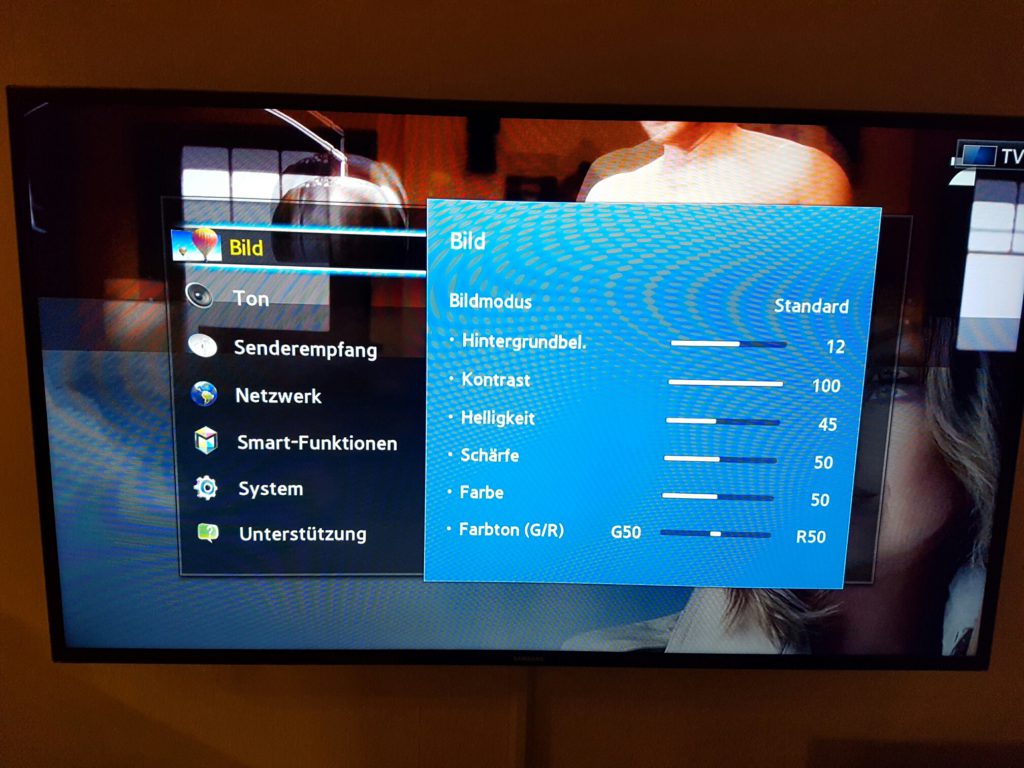 Samsung TV - Menü