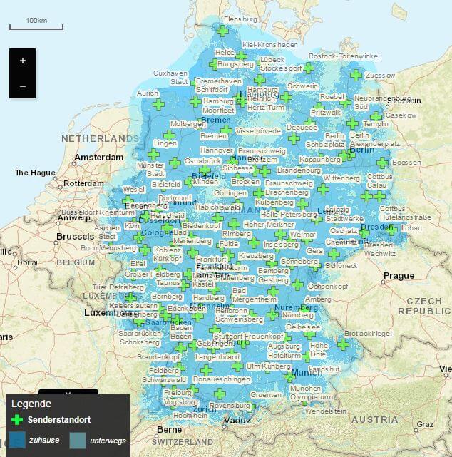 Ubersicht Dab Empfang In Deutschland Welche Dab Sender Kann Ich Empfangen My Digital Home