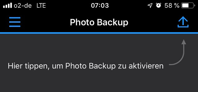 DS Photo Backup aktivieren