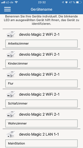 Devolo Magic 2 - Home Network App - Gerätenamen