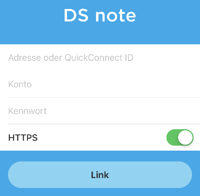 DS Note - Verbindung herstellen